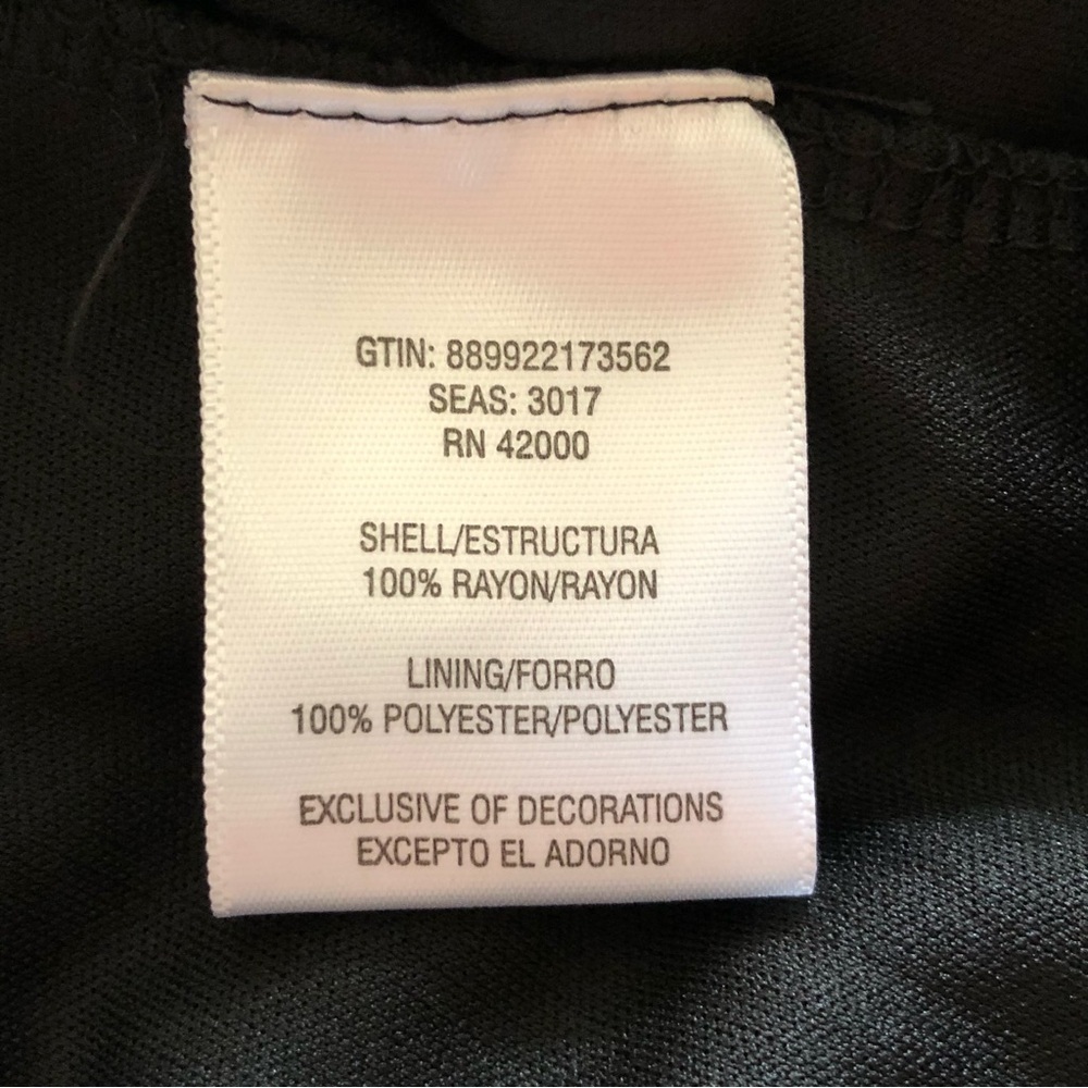 Adam Levine Mini Black Dress Size L Flowy A-Line Flare Whimsigoth Feminine - Picture 5 of 14